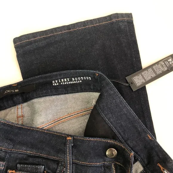 Joe’s Jeans The Visionnaire Skinny Bootcut Size 24 Lainey Dark Wash Stretch NWT! - Picture 5 of 8